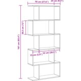 vidaXL Knjižna omara Rjava 70 x 24 x 161 cm Konstruiran les | Shoptok.si