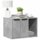 vidaXL Kutija z mačji pijesak boja betona 60x40x40cm konstruirano drvo | shoptok.hr