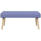  Klupa s utorima Traper plava 110 x 40 x 46 cm Tkanina | Eponuda.ba