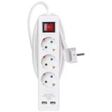 Emos P1322RU produžni, razvodni kabel, 3 utičnice, 2m | shoptok.hr