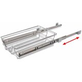  Žičane košare na izvlačenje 2 kom srebrne 400 mm | shoptok.hr