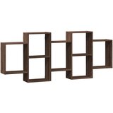 Maison Chic Stenska polica - Viseča Polica rjavi hrast 159x18x65 cm inženirski les, (21758820) | Shoptok.si