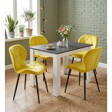 Mango stolica - žuti baršun / crne noge x 2 | shoptok.hr