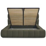 Bobochic Paris Zeleni tapecirani bračni krevet s prostorom za odlaganje s podnicom 180x200 cm Mont Blanc – | shoptok.hr