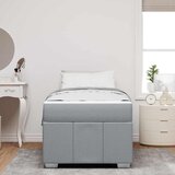  Krevetna konstrukcija Svijetlo siva 90 x 200 cm tkanina | shoptok.hr