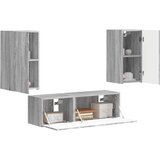  Set zidnog ormarića za TV 4 pcs Siva Sonoma Konstruirano drvo | shoptok.hr