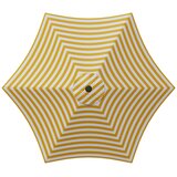  Vrtni suncobran 230 x 230 cm Poliester Pravokutni Žuta i bijela | shoptok.hr