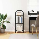 vidaXL Knjižna polica Črni hrast 40 x 30 x 109 cm Konstruiran les | Shoptok.si