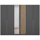 Modern Living Omara S Klasičnimi Vrati Lamella, Siva, Barva Hrasta | Shoptok.si