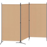  3-panelni pregradni zid Bež 260 x 180 cm Tkanina | Eponuda.ba