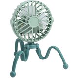 Venisymlis Mini Ročni Usb Ventilator S Prilagodljivim Stojalom (Zelen), Primeren Za Notranjo In Zunanjo Uporabo, (22070375) | Shoptok.si