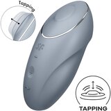 Satisfyer Tap & Climax 1 - 2u1 vibrator i stimulator klitorisa (siva) | shoptok.hr