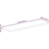 Stolna ploča 110x50x3 8 cm pravokutna od masivnog drva bagrema | shoptok.hr
