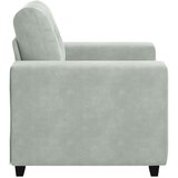 SOFA fotelja svijetlosiva 100x78x80 cm baršun | shoptok.hr