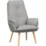 vidaXL Sprostilen naslanjač v oblačnem sivo tkanini | Shoptok.si