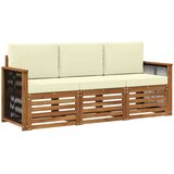 Setovi sofa 3 kom. Čvrsto drvo akacije | shoptok.hr