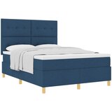  s opruga kutije s uzglavljem Plava 140 x 190 cm tkanina | shoptok.hr
