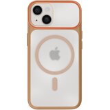 AVIZAR Ohišje MagSafe za iPhone 13 / 14 z dimljenim hrbtom in ojačanim silikonskim okvirjem, Rjava, (5000189347) | Shoptok.si
