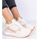 D/CEO marka niezdefiniowana Beige sneakers decorated with glitter and a metal insert Olaria | Eponuda.ba