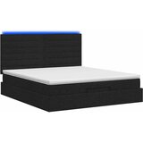 od pjene s madracem i LED-om Crna 140 x 200 cm Tkanina | shoptok.hr