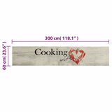 Kuhinjski tepih perivi s uzorkom paprika 60 x 300 cm baršunasti | Eponuda.ba