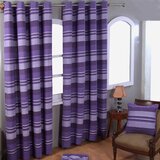 HOMESCAPES Bombažne zavese Morocco Striped Mauve, 165x229 cm, par, (20749484) | Shoptok.si