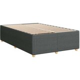 vidaXL Box spring postelja z vzmetnico temno siva 120x190 cm blago | Shoptok.si