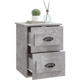  Zidni noćni ormarići 2 kom siva boja betona 41,5x36x53 cm | shoptok.hr