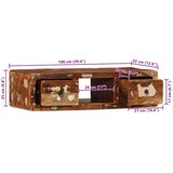 Zidni TV ormarić 100x32x25 cm Obrađeno puno drvo | shoptok.hr