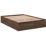  Okvir za krevet smeđi hrast 135x190 cm konstruirano drvo | shoptok.hr