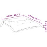  Jastuci za stolice 6 kom sivi 40 x 40 x 7 cm od tkanine Oxford | shoptok.hr