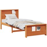  Krevetna konstrukcija Vosak smeđa 100 x 200 cm Masivna borovina | shoptok.hr