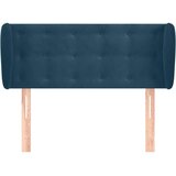  Uzglavlje s ušima tamnoplavo 103x23x78/88 cm baršunasto | shoptok.hr