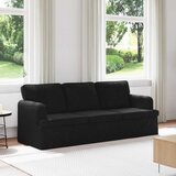SOFA Crna 201 x 80 x 85 cm tkanina | shoptok.hr