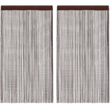  Končane Zavjese 2 kom 100x250 cm Smeđe | shoptok.hr