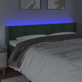  Uzglavlje tamnozeleno 183x16x78/88 cm baršunasto | shoptok.hr