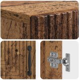  Ormar za cipele HAARLEM 59 5 x 39 5 x 89 5 cm Konstruirano drvo - Staro drvo | shoptok.hr