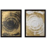 Tablo Center Komplet 2 slik Circles Golden Cene