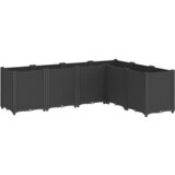 Maison Chic Vrtno cvetlično korito - Lonček za rože črno 160x120x53 cm PP, (22057438) | Shoptok.si