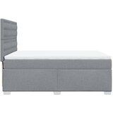  Krevet s oprugama i madracem svjetlosivi 140x190 cm od tkanine | shoptok.hr