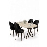 Hanah home trpezarijski set, 5 dijelova, crni Slike