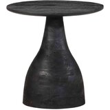 vidaXL Pomoćni stol crni Ø40x40 cm Puno drvo Mango | shoptok.hr