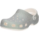 Crocs Odprti čevlji 'Classic Iridescent' srebrna / bela | Shoptok.si