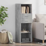  Visoka komoda boja betona 40 x 42,5 x 124 cm konstruirano drvo | Eponuda.ba