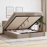  Otomanski krevet s madracima i LED 180x200 cm umjetna koža | shoptok.hr