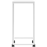  Bočni stolić s kotačima bijeli 40x30x63,5 cm konstruirano drvo | Eponuda.com