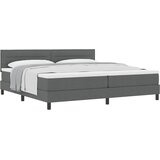  Krevet s opruga kutije Tamno siva 200 x 200 cm tkanina | shoptok.hr