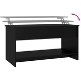  Stolić za kavu crni 102 x 50 x 52,5 cm od konstruiranog drva | Eponuda.com