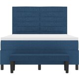  Krevet s opruga kutije s uzglavljem Plava 160 x 200 cm tkanina | shoptok.hr