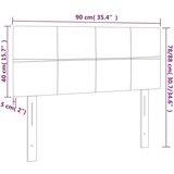  Uzglavlje plavo 90x5x78/88 cm od tkanine | shoptok.hr